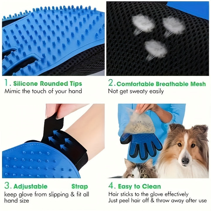 1pc Pet Grooming Gloves-4