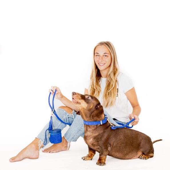 AZURE LEATHER LEASH-3