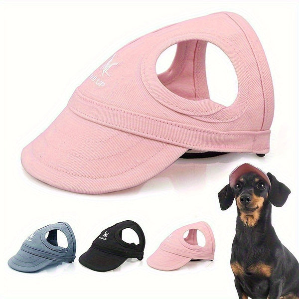 Adjustable Dog Sun Hat with Elastic Band-1