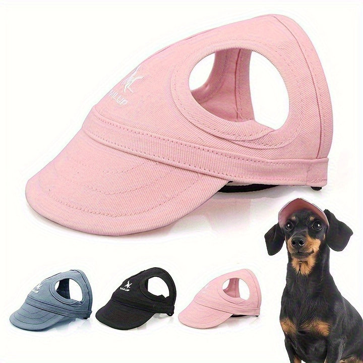 Adjustable Dog Sun Hat with Elastic Band-1