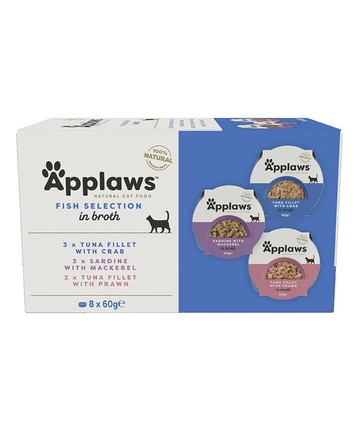 Applaws Fish Selection Pack Wet Cat Food 8X60G-1