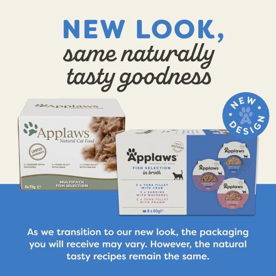 Applaws Fish Selection Pack Wet Cat Food 8X60G-2