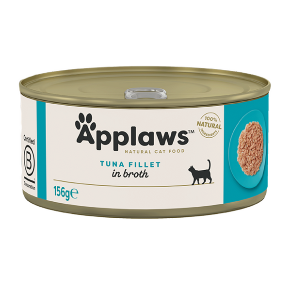 Applaws Natural Tuna Fillet Wet Cat Food 156G-1