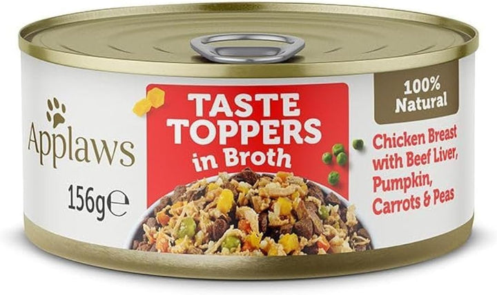 Applaws Topper in Broth Chicken with Beef For Dog in Tin-156g-1