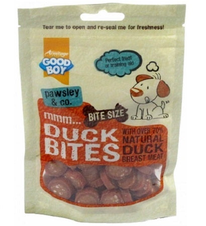 Armitage Good Boy Deli Bites Duck Dog Treats 65G-1