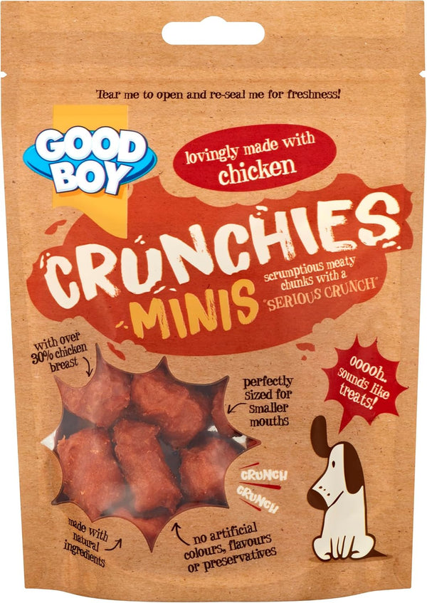 Armitage Goodboy Crunchies Mini Chicken Dog Treats-60g