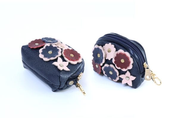 BLOSSOM LEATHER POOP BAG POUCH-3