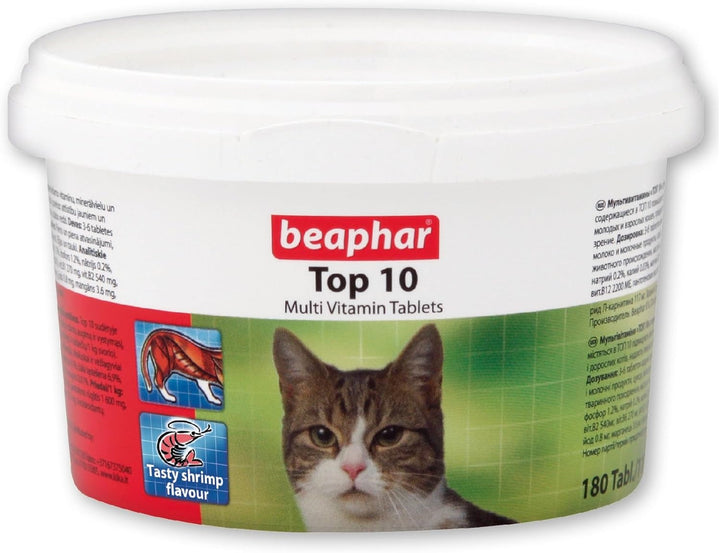 Beaphar Top 10 Cat Multivitamin Tablets-1