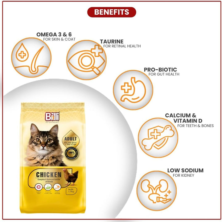 Billi Adult Real chicken Cat Food-3