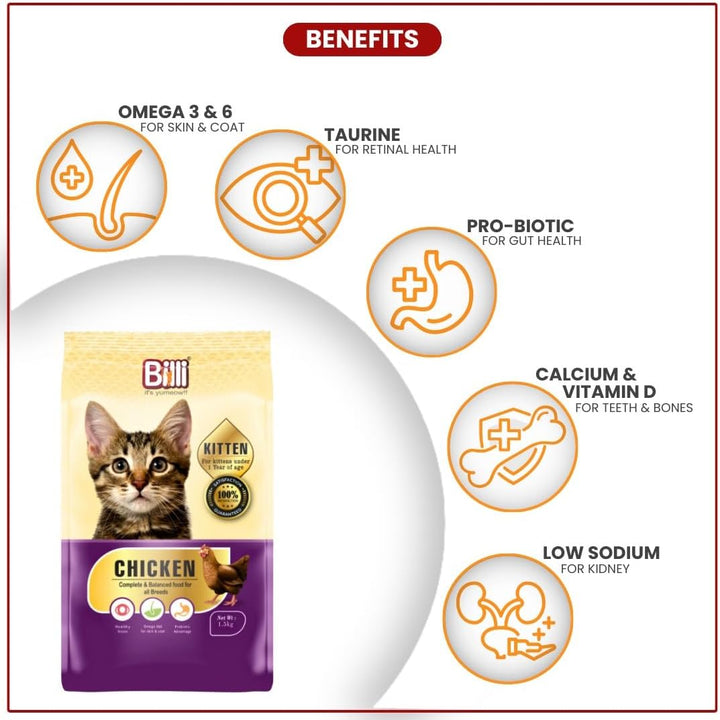 Billi Kitten Real Chicken Cat Food-3