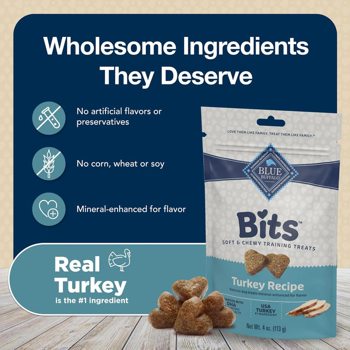 Blue Buffalo Bits Turkey Recipe Dog Treats-4