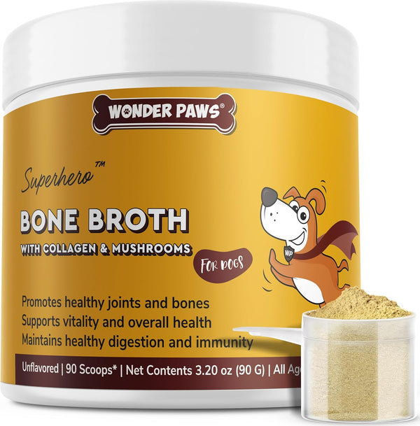 Bone Broth Powder with Organic Mushrooms & Collagen for Digestion