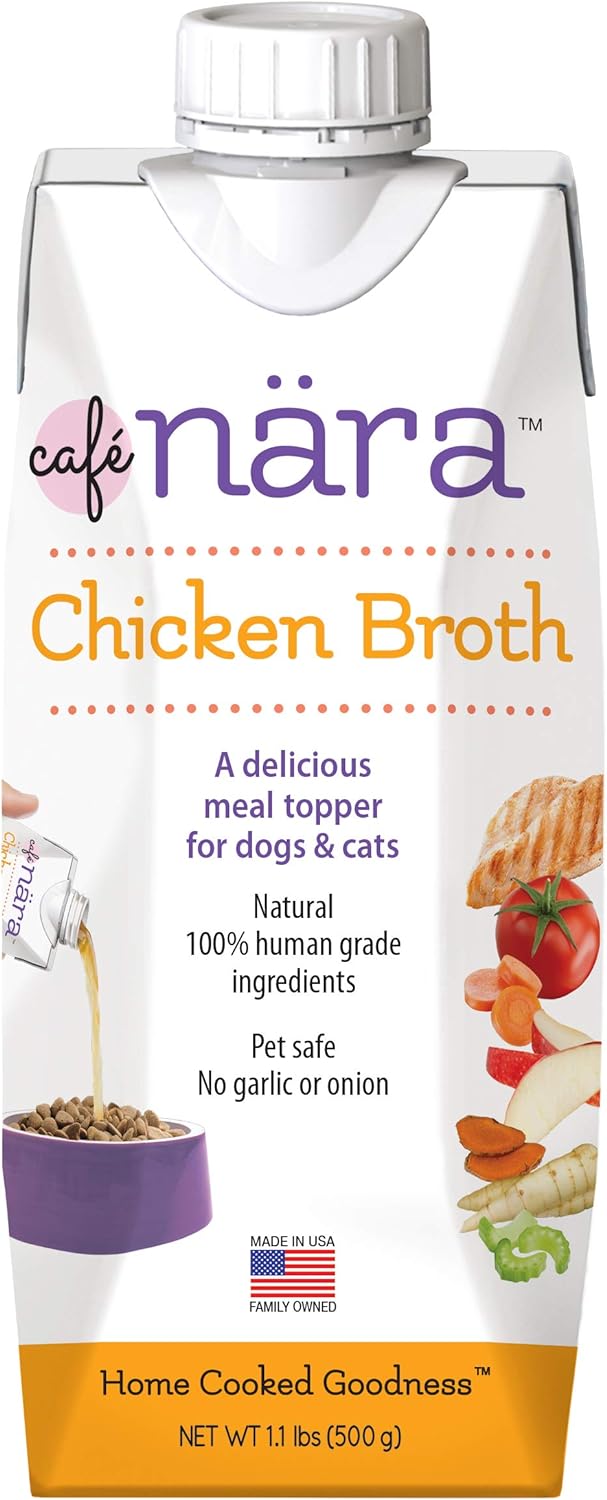 Cafe Nara Chicken Broth Meal Topper for Dogs and Cats