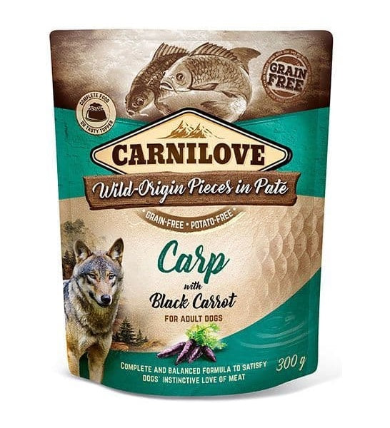 Carnilove Carp with Black Carrot Adult Wet Dog Food 300G-1