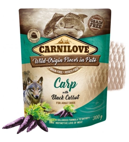 Carnilove Carp with Black Carrot Adult Wet Dog Food 300G-3