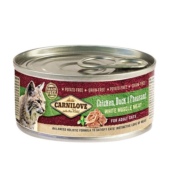 Carnilove Chicken, Duck & Pheasant for Adult Cat Wet Food 100G-1