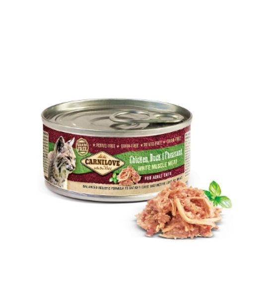 Carnilove Chicken, Duck & Pheasant for Adult Cat Wet Food 100G-2