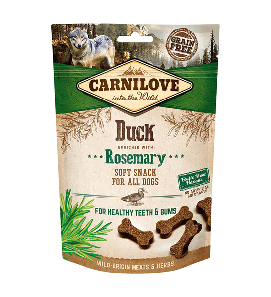Carnilove Duck Enriched with Rosemary Soft Snack for Dogs 200G
