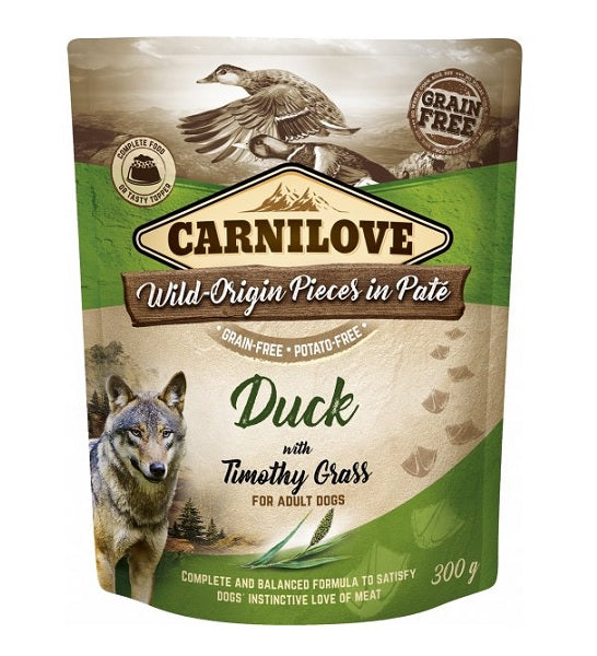 Carnilove Duck with Timothy Grass Adult Wet Dog Food 300G-1