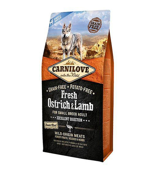 Carnilove Fresh Ostrich & Lamb for Small Breed Adult Dog Dry Food-1