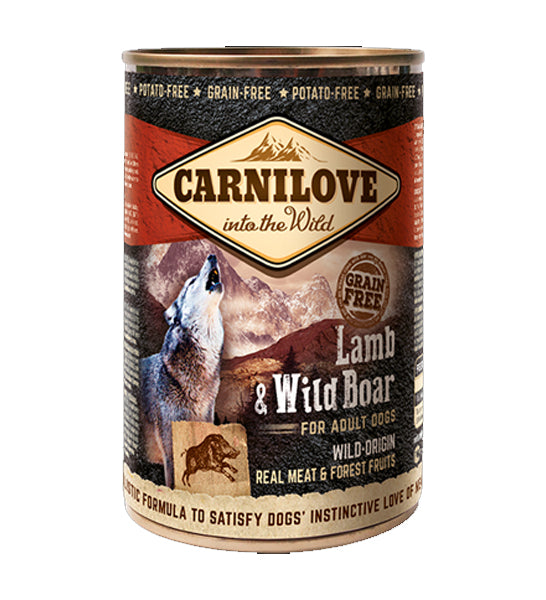 Carnilove Lamb & Wild Boar for Adult Dog Wet Food 400G-1