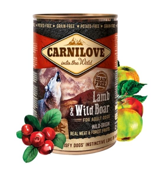 Carnilove Lamb & Wild Boar for Adult Dog Wet Food 400G-2