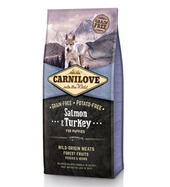 Carnilove Salmon & Turkey for Puppies Dry Food-1