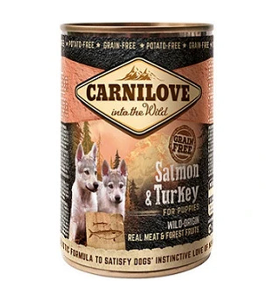 Carnilove Salmon & Turkey for Puppies Wet Food 400G-1