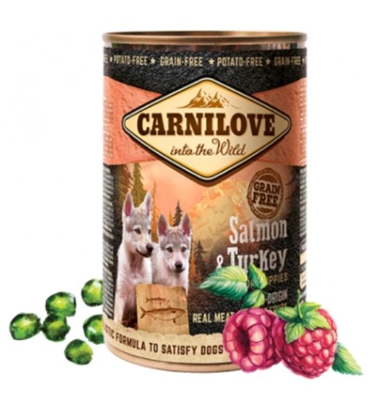 Carnilove Salmon & Turkey for Puppies Wet Food 400G-2