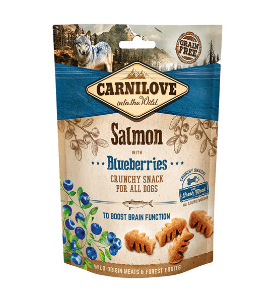Carnilove Salmon with Blueberries Crunchy Snack for Dogs 200G-1