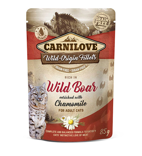 Carnilove Wild Boar for Adult Cat Wet Food 85G-1