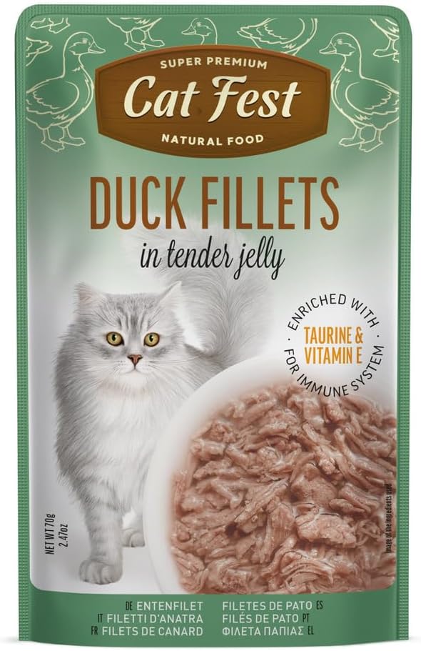 Cat Fest Duck Fillets In Tender Jelly For Cats-1