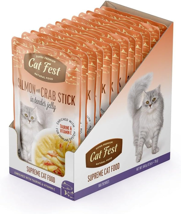 Cat Fest Salmon With Crab Stick-1