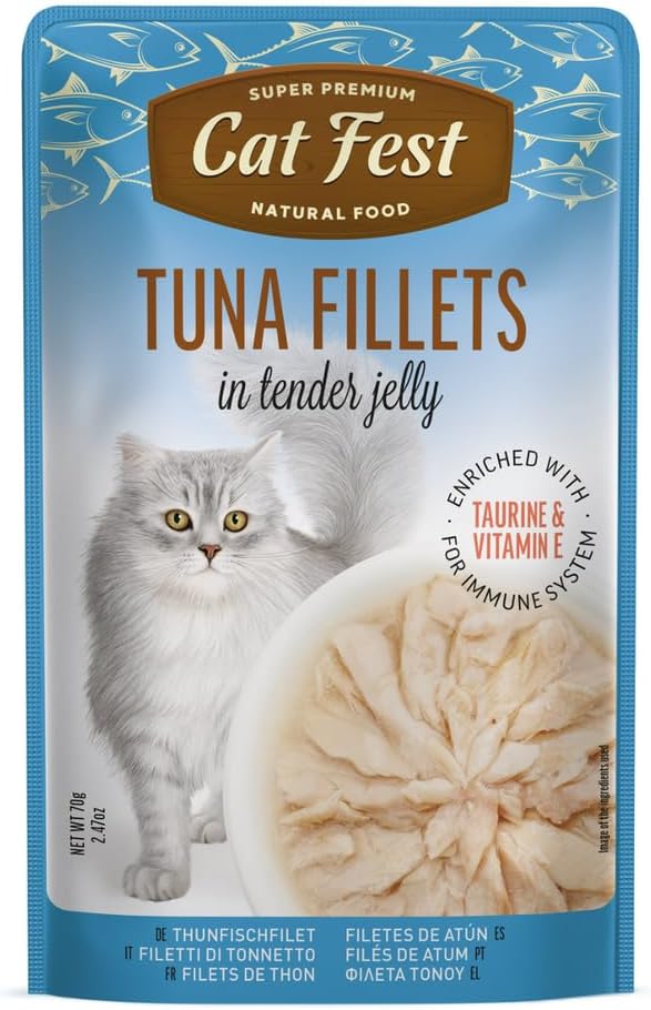 Cat Fest Tuna Fillets In Tender Jelly For Cats-1