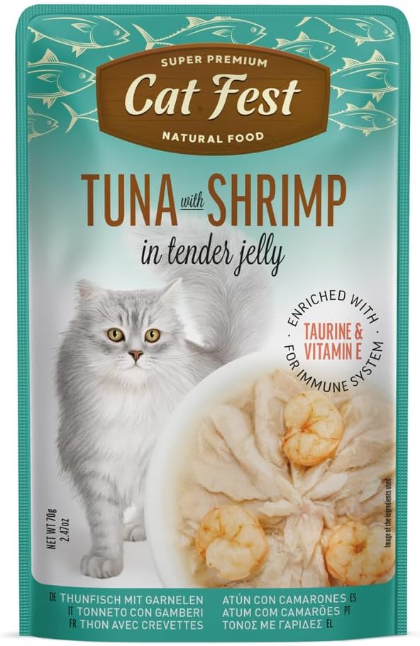 Cat Fest Tuna With Shrimp In Tender Jelly For Cats-1