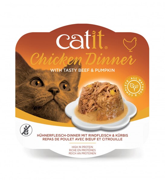 Catit Chicken Dinner with Tasty Beef & Pumpkin 80G-1