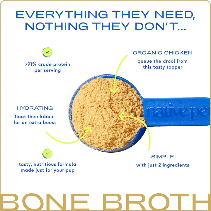 Chicken Bone Broth Powder Dog Food Toppers-1