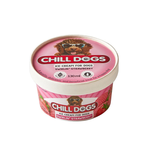 Chill Dogs Swirlin' Strawberry Cup-130ml