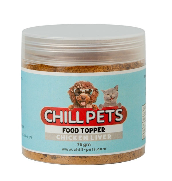 Chill Pets Food Topper for Dogs and Cats-Chicken Liver-75g