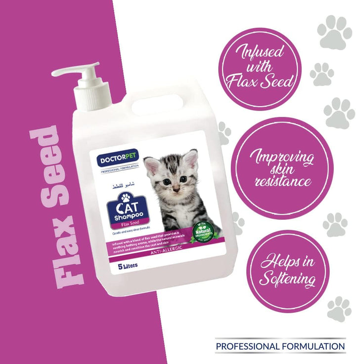  Doctor Pet Cat Shampoo Flax Seed-2