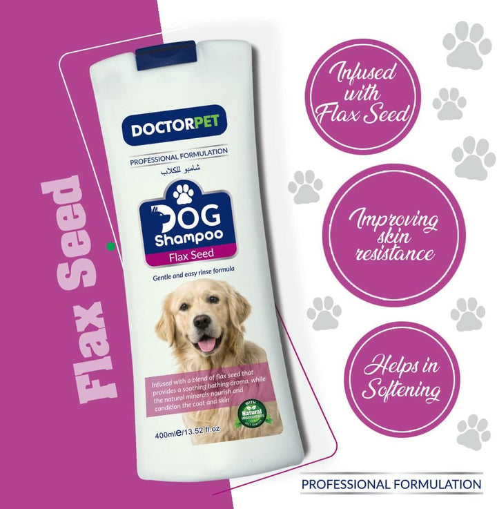 Doctor Pet Dog Shampoo Flax Seed 400 ML-3