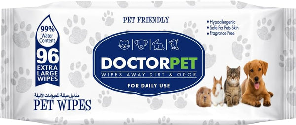 Doctor Pet Wipes 96's-1