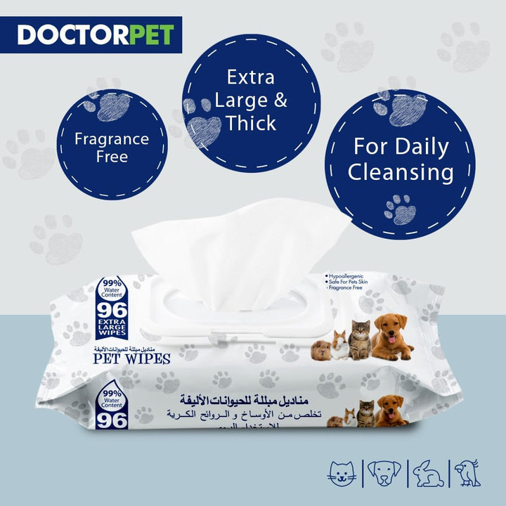 Doctor Pet Wipes 96's-2