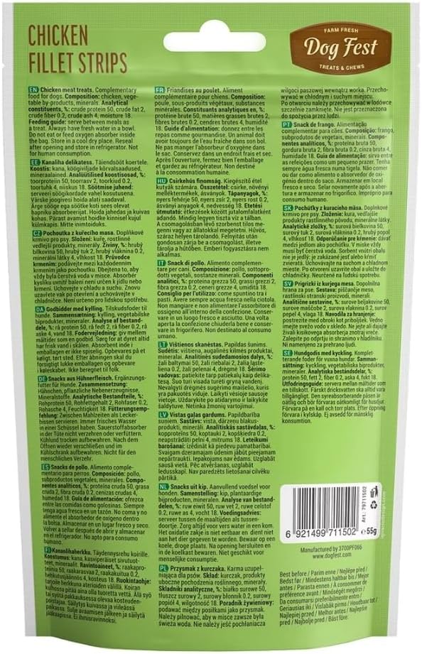 Dog Fest Chicken Fillets Stripes Dog Treats-2