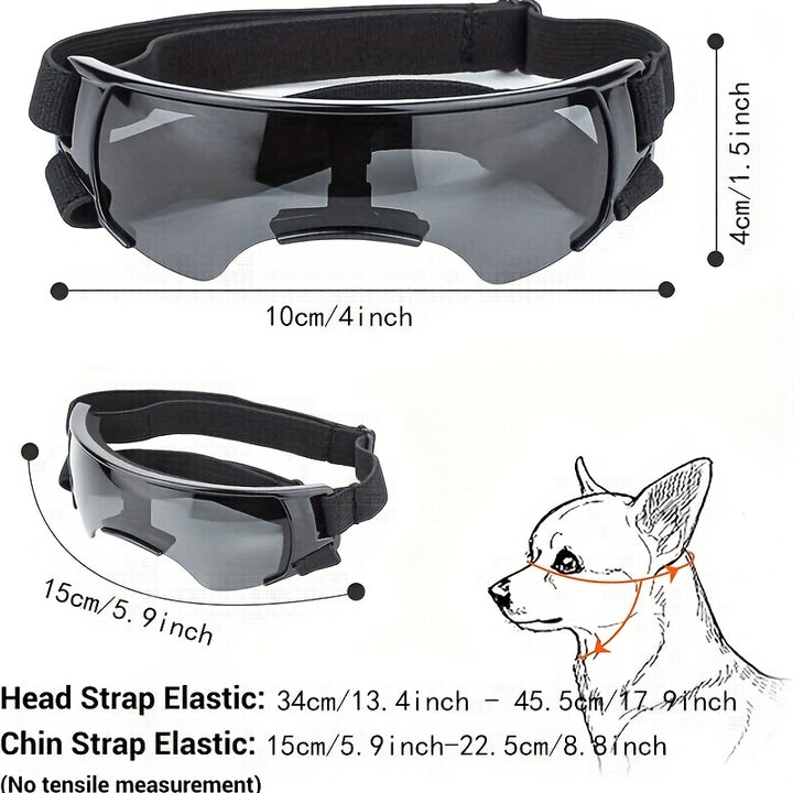 Dog Goggles for Small Breed - Golden Color-3