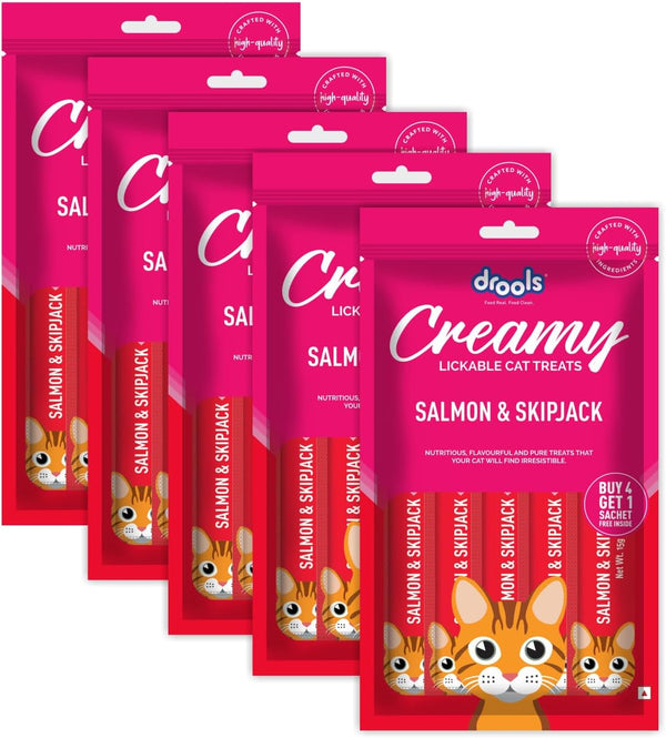  Drools Creamy Lickable Cat Treats, Salmon & Skipjack-1