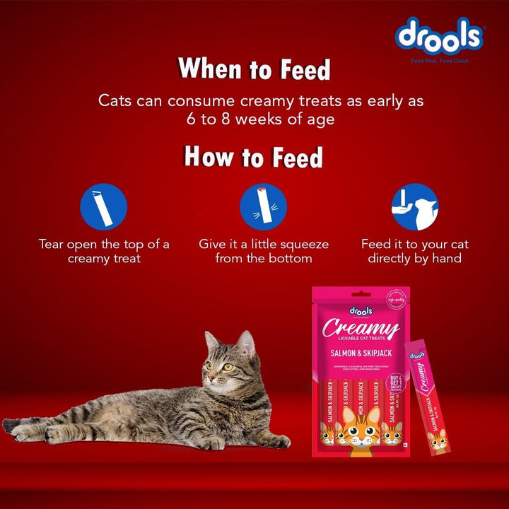  Drools Creamy Lickable Cat Treats, Salmon & Skipjack-5