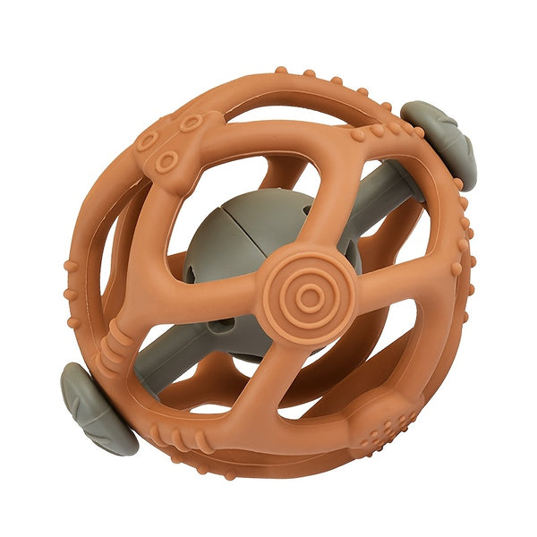 Durable Silicone Interactive Pet Ring Toy with Bells-1