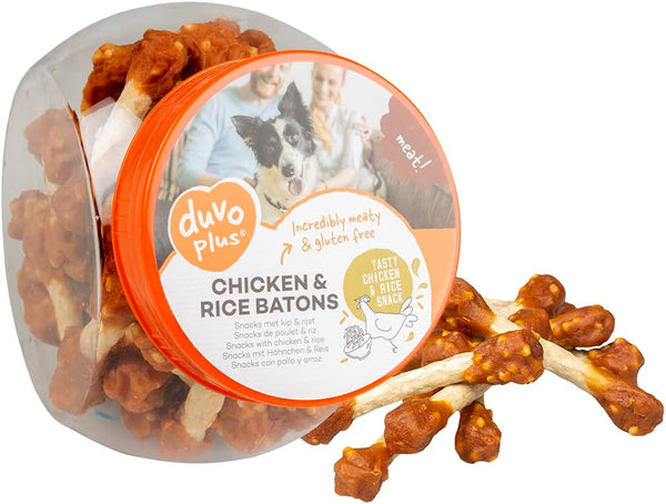 Duvo+ Meat Chicken & Rice Batons Dog Treats-1