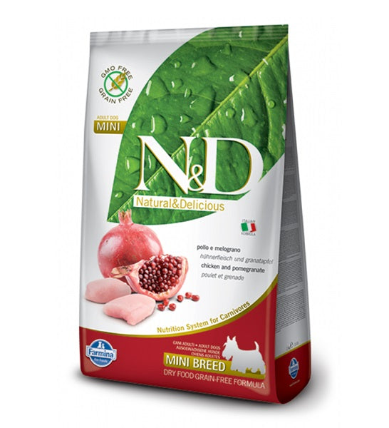 Farmina N&D Chicken&Pomegrante Adult Mini Dog Dry Food 2.5KG